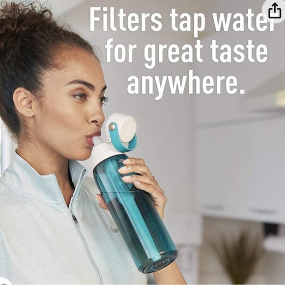 BRITA Premium Filtering Water Bottle with Filter, BPA-Free, Sea Glass, 768 mL - Picture 7 of 7